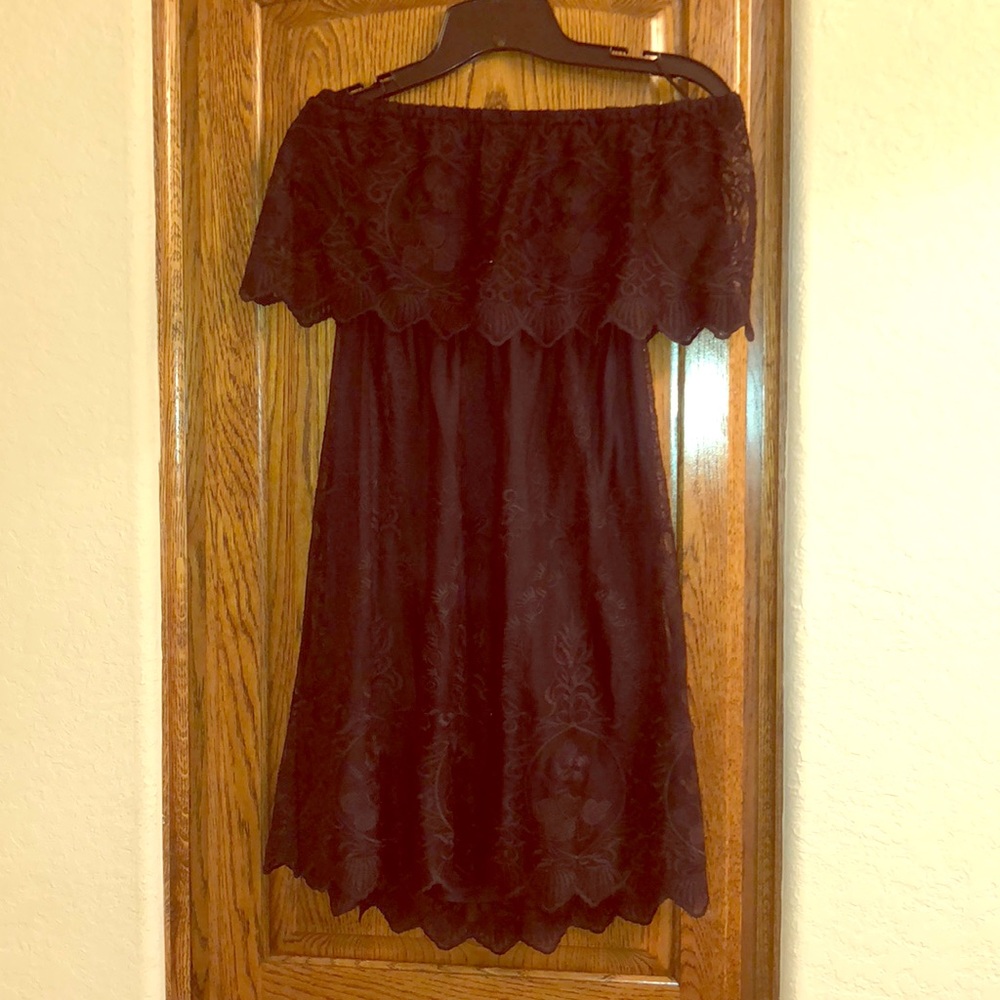 Express strapless lace dress new with tags